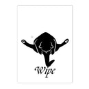 Axyaa Abstract Humour Woman Canvas Print Wall Art Bathroom Decor