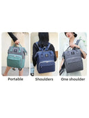 Axyaa Diaper Backpack with Changing Mat | Large Capacity Baby Stroller Bag