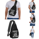 Axyaa Personalized Custom Chest Bag with Logo Text Name