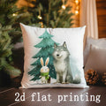 Christmas Cartoon Pillow Covers for Home Decor by Axyaa: Sofa, Bedroom, Car.