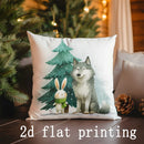Christmas Cartoon Pillow Covers for Home Decor by Axyaa: Sofa, Bedroom, Car.