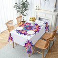Axyaa Flowers Mandala Vine Waterproof Printed Tablecloth