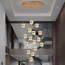 Axyaa Modern LED Ceiling Chandelier for Bedroom and Dining Room