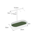 Axyaa Beige Iron Hook Tray Tableware Home & Kitchen Organizer Tray