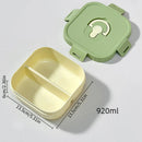 Axyaa Kids Divided Lunch Box: Portable, Leak-proof, Microwave Safe, Fresh-keeping Container