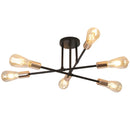Axyaa 6-Head Iron Ceiling Chandelier for Home Decor and Dining Room