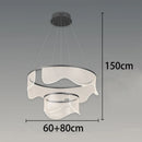 Axyaa Modern Acrylic Pendant Light Chandeliers LED - Indoor Staircase Hanging Lamp