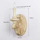 Axyaa Solid Wood Attic Wall Lamp for Modern Living Spaces