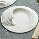 Axyaa Stereoscopic Ceramic Plate Set for High-grade Cold Dishes in Hotel