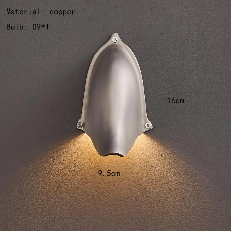 Brass Wall Lamp G9 Bulb Gold Black Silver Body Sconce Axyaa Bedroom Living Room