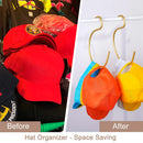 Axyaa Cap Storage Rack: Durable Aluminum Hat Organizer for Closet - Space-Saving Hat Holder