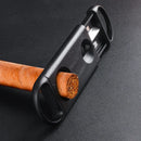 Axya Black Plastic Cigar Cutter with Stainless Steel Blade