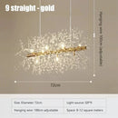 Axyaa Nordic Crystal Dandelion Chandelier Pendant Light for Kitchen Island Dining Room