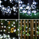 Axyaa Cherry Blossom Solar String Lights: Outdoor Garden Patio Decoration