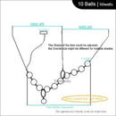 Axyaa Postmodern French Pendant Lamp: Living Room & Dining Room Glass Ball Pearl Pendant