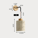 Axyaa Wabi Sabi Cement LED Wall Sconce for Home Décor and Ambient Lighting