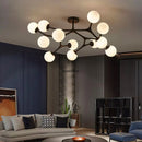 Axyaa Glass Ball Ceiling Chandelier for Home Decor Lighting
