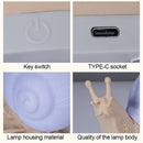 Axyaa Snail Night Light: Cute Bedside Desk Lamp for Kids Room Decoration