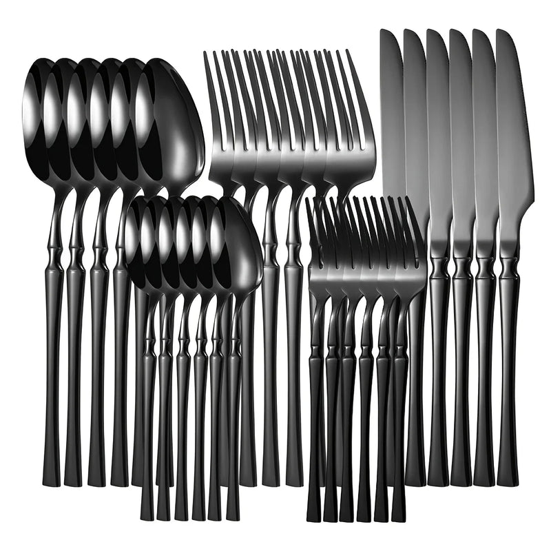 Axyaa Stainless Steel Small Waist Tableware Set - Knife Fork Spoon for Home & Restaurant