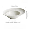 Axyaa Western Pasta Ceramic Plate: High Feeling Hotel Plate, French Creative Salad Plate