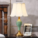 Axyaa Ceramic Table Lamp: Contemporary American Style for Living Room, Bedroom, Hotel Decor