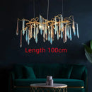 Axyaa Colorful Crystal Chandelier: Modern Luxury Italian Style Nordic Art Lamp