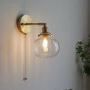 Nordic Modern Glass Ball Wall Sconce by Axyaa for Bedroom Bathroom Stair Mirror