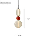 Axyaa Artistic Glass Lollipop Chandelier - Colorful Luxury Ceiling Fixture