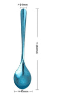 Axyaa Double-Layer Titanium Bowl & Spoon Set - Large, Anti-Scalding, Vacuum Tableware