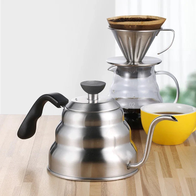 Axya Stainless Steel Drip Kettle with Long Beak for Hand-Brewed Coffee