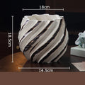 Axyaa Ceramic Vase Plant Pot Floral Vases Room Decor Aesthetic Ornaments