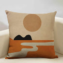 Axyaa Geometric Cushion Cover 45x45cm Linen Pillowcase for Home Bedroom Sofa