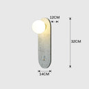 Axyaa Nordic Marble LED Wall Lamp for Home, Hotel, and Bedside Lighting