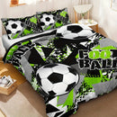 Axyaa Football Bedding Set: Duvet Cover & Pillowcase Set for Cozy Bedroom