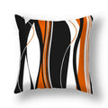 Axyaa Red Geometric Pillowcase Abstract Pachwork Cushion Cover Square Home Decor
