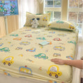 Axyaa 100% Cotton Mattress Protector Cover - Single Piece, Non-slip, Dustproof