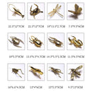 Axya Golden Butterfly and Dragonfly Metal Animal Sculpture Figurines