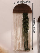 Axyaa Macrame Tapestry Wall Hanging Tassel Yarn Art for Bedroom Living Room