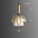 Axyaa Glass Champagne Chandelier Pendant Lamp for Home Decor