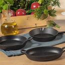 Axya Cast Iron Baked Rice Pot Set - Oval Frying Pan, Fish Plate, BBQ Tray