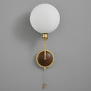 Copper Wall Light with Edison Bulb, Ceramic Base, Adjustable Rotation - Axyaa Brand