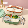 Axyaa Stainless Steel Bento Lunch Box Set with Large Capacity Compartments