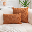 Embroidered Wool Maple Leaf Pillowcase by Axyaa - Halloween & Thanksgiving Orange Cushion Cover