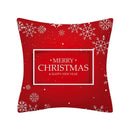 Axyaa Merry Christmas Print Sofa Cushion Decoration Pillowcase
