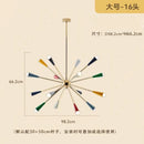 Axyaa French Cream Chandelier: Luxury Nordic Sputnik Fireworks Lamp for Living Room