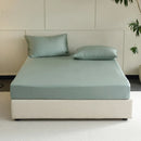 Axyaa Natural Silk Fitted Sheet - Smooth Mattress Cover - Non-Slip Bed Sheet