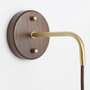 Axyaa White Ceramic LED Wall Lamp with Pull Chain Switch