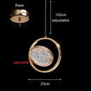 Axyaa Nordic Light Luxury Acrylic LED Chandelier for Home and Events