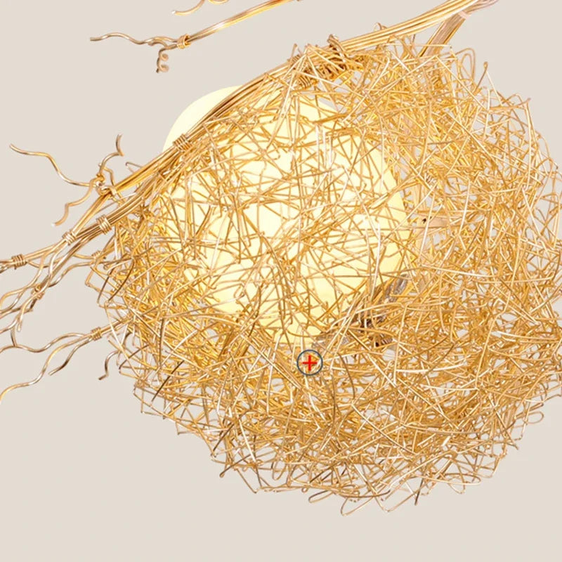 Axyaa Rustic Luxury Bird Egg Chandelier for Living Room Dining Kitchen Loft