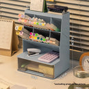 Axyaa Acrylic Makeup Organizer, Vanity Brush Holder for Bathroom, Countertop Cosmetic Storage